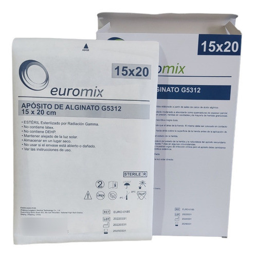Aposito De Alginato De Calcio 15x20cm Euromix Por 10u!! 0