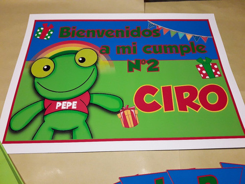Sapo Pepe Kit Cumple Candybar  Impreso Y Cortado 0