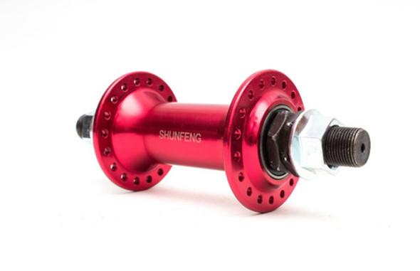 Maza Delantera Bmx - ¡con Eje 14 Y A Rulemanes! - ¡roja! 1 Maza Delantera Bmx - ¡con Eje 14 Y A Rulemanes! - ¡roja! 1