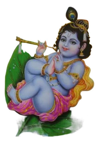 Pôster Gravura Imagem Papel Hindu Indiana Krishna M 0