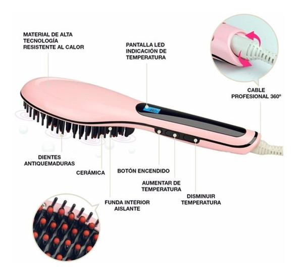 Cepillo Alisador Ceramica Planchita Alisado Importado Usa 1 Cepillo Alisador Ceramica Planchita Alisado Importado Usa 1