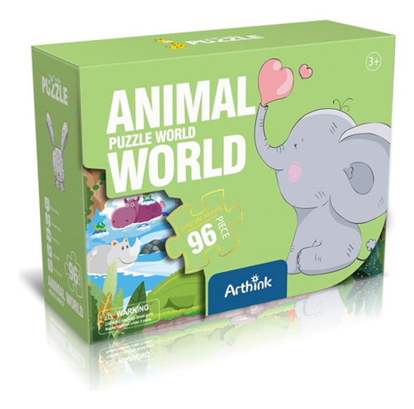 Puzzle Grande Animales Arthink 96 Piezas 60x42cm - Toystore 0 Puzzle Grande Animales Arthink 96 Piezas 60x42cm - Toystore 0