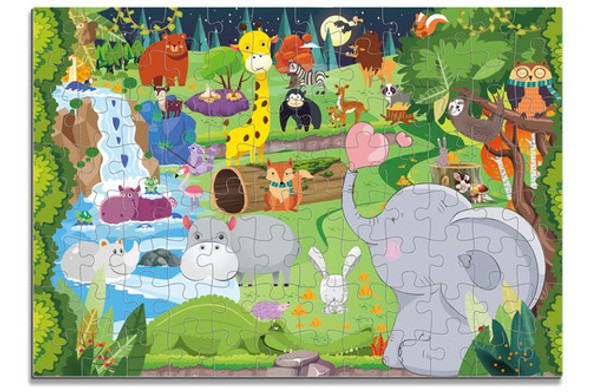 Puzzle Grande Animales Arthink 96 Piezas 60x42cm - Toystore 1 Puzzle Grande Animales Arthink 96 Piezas 60x42cm - Toystore 1