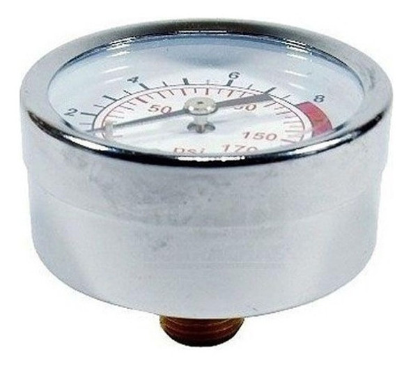 Manometro Compressor Horizontal 1/8 170 Psi 1