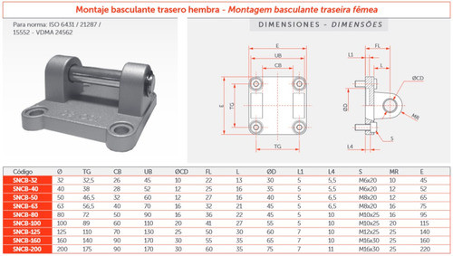Montaje Basculante Tras Hemb Cilindro Neumático De Diám 100 1