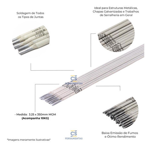 Eletrodo 6013 Mgm  - 3,25 X 350 Com 10kg 1