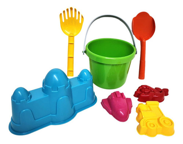 Balde De Playa Con Castillo En 3d Con Accs Rondi Jeg 4100 0