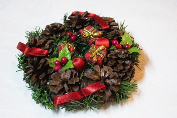 Adorno Corona Navideña De Piñas 1 Adorno Corona Navideña De Piñas 1