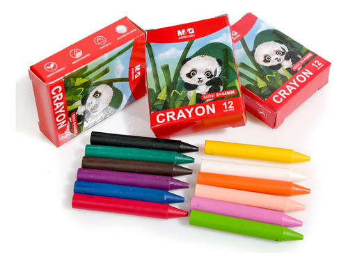 Crayolas Mini 12 Colores Pack X12 - Goldin Papelería 0