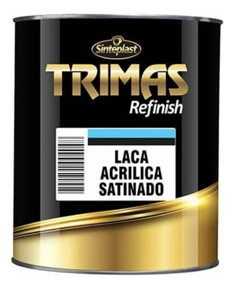 Laca Acrilica Blanco Satinado Trimas 4 Litros Auto Madera 0