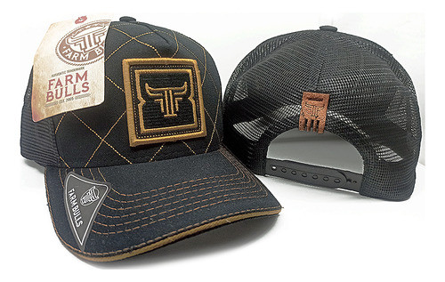 Kit Presente Bone Farm Bulls Longhorn Cinto Fivela Rodeio 1