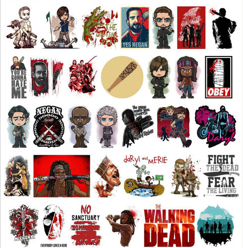 Super Exclusivos! Walking Dead Color! Vectores, Estampas!! 1