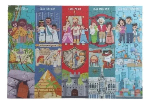 Rompecabezas Linea Del Tiempo Puzzle Didactico 108 Piezas 0