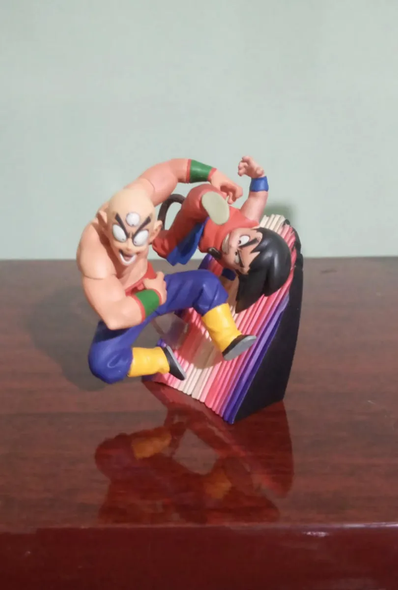 Dragon Ball Gashapon Capsule Megahouse – Goku vs Tenshinhan Action Figure (Used, Rare Japanese Release)