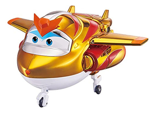 Super Wings - 5 Transforming 3-pack Supercharged Jett, Golde 0