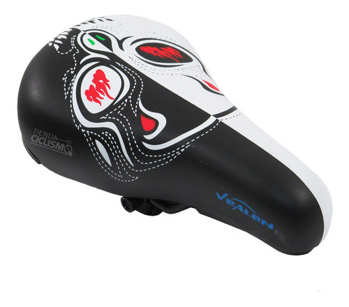 Asiento Para Bicicleta Freestyle Calavera Bicolor Vader 0