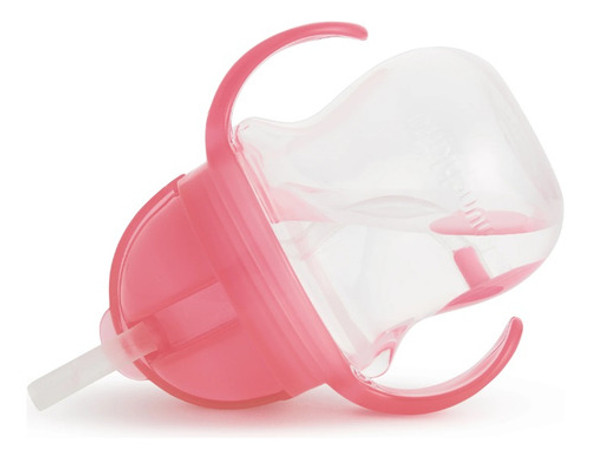 Copo De Treinamento Munchkin C/ Canudo Click Lock 207ml Rosa 1