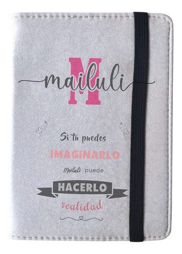 Libreta Tapa Símil Cuero Personalizada Mailuli.uy 0