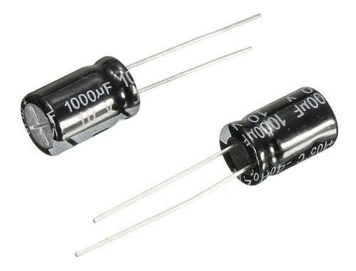 Capacitor Electrolítico 1000uf 10v 8x12mm - Pack 10 Unidades 1