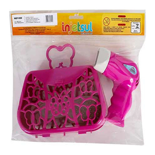 Kit Beleza Princesas Secador Pente Escova Espelhinho E Bolsa 0
