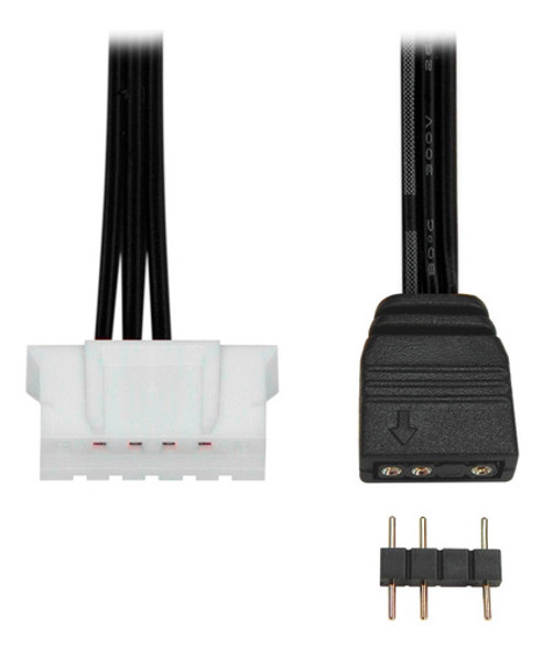 Adaptador 6 Pinos Controladoras Fan Para Led Argb 3 Pinos 5v 0