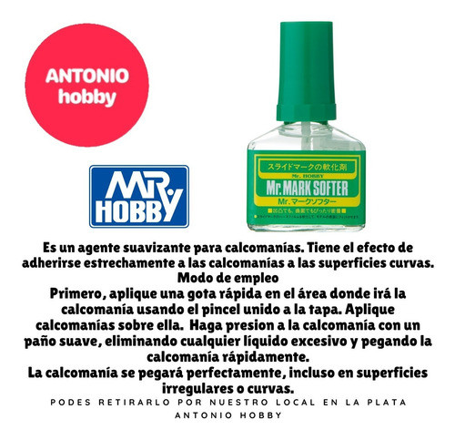 Mr Hobby Mark Softer Ablandador De Colcomanias Calcos Decal 1