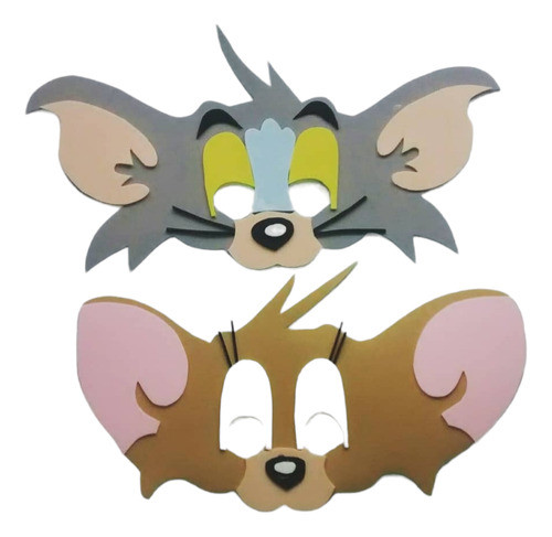 10 Antifaces Tom Y Jerry Goma Eva 0