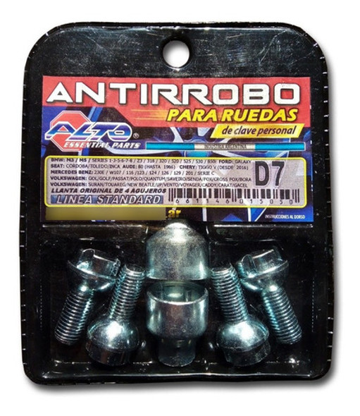 Tuercas Bulones Antirrobo Vw Gol G1 G2 G3 G4 Senda Gacel 0 Tuercas Bulones Antirrobo Vw Gol G1 G2 G3 G4 Senda Gacel 0