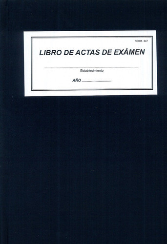 Acta De Examen - Libro Tapa Dura - 200 Folios 1