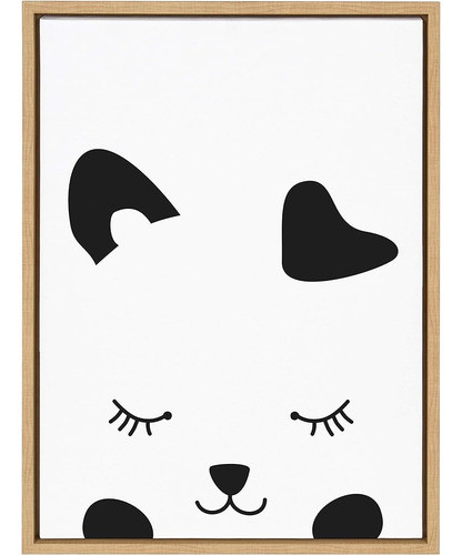 Kate Y Laurel Sylvie Modern Baby Puppy Framed Canvas Wall Ar 0