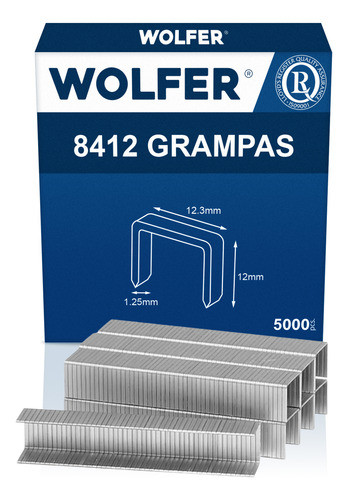 5000 Grampas Grapas 12mm Calibre 21 Neumatica 12,3 X 12 Mm 0