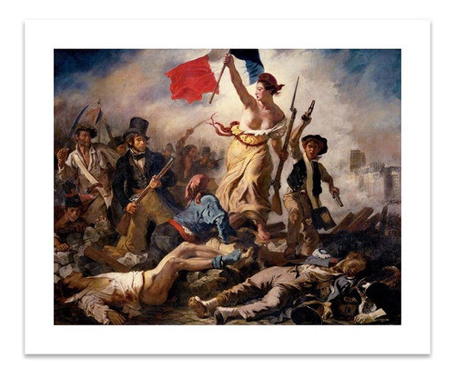 Lamina La Libertad Guiando Al Pueblo Delacroix 82x100 M Y C 0