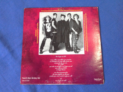 Disco Vinil Rock Nacional Berlize-um Lugar Ao Sol-original! 1