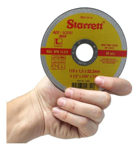 Disco Corte Starrett 4.1/2  - 48 Unid 1 Disco Corte Starrett 4.1/2  - 48 Unid 1