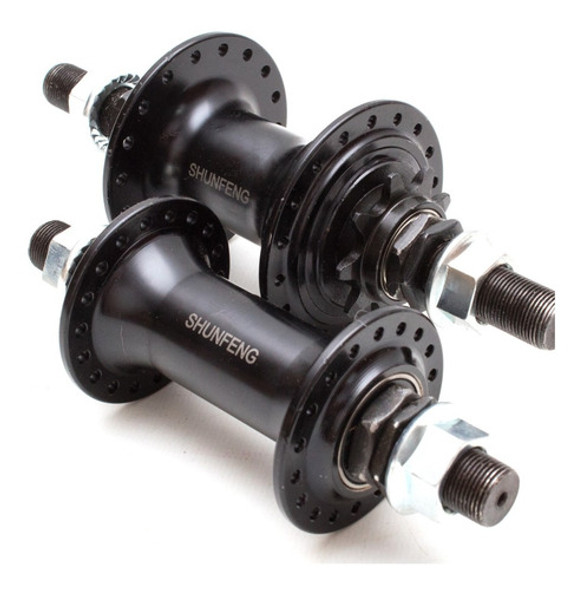 Maza Delantera Y Trasera Bmx ¡driver 9t Y Rulemanes! Negras 0 Maza Delantera Y Trasera Bmx ¡driver 9t Y Rulemanes! Negras 0