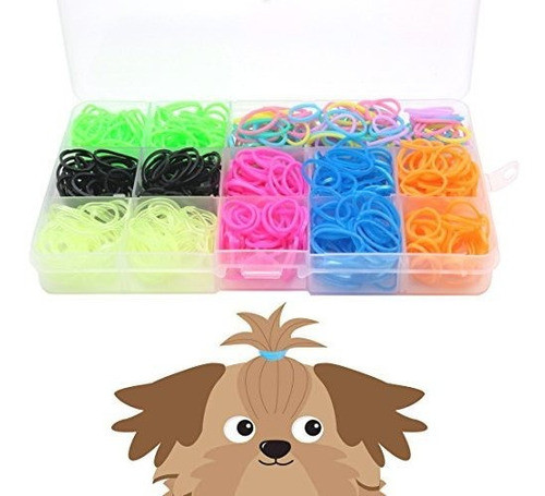 Año Nuevo Mascota Perro Elastico Bandas De Goma, 700 / Caj 0