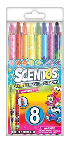 Scentos Crayones Con Aroma Frutal X8 - Mundotoys 0