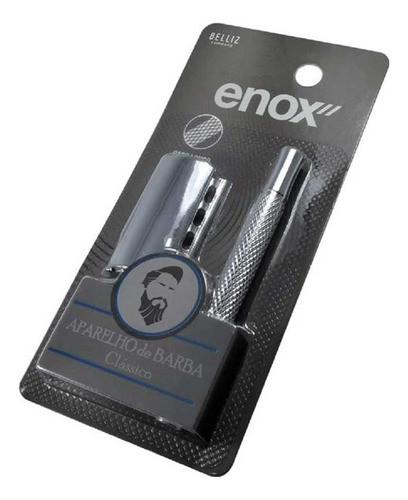 Kit Aparelho De Barbear Clássico Vintage Enox Com 6 Recargas 1