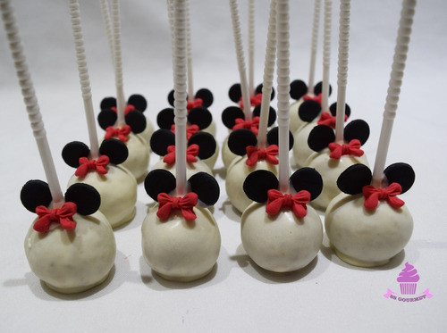 Cakepops Minnie Moño Rojo  - Mesa Dulce Tematica Disney 0
