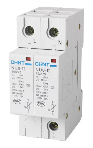 Protector De Sobretensiones Mono Ac 40ka 2 Polos 275v Chint 0