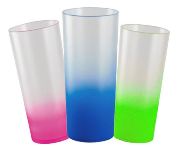 25 Copos Long Drink 350ml Degradê Liso 0