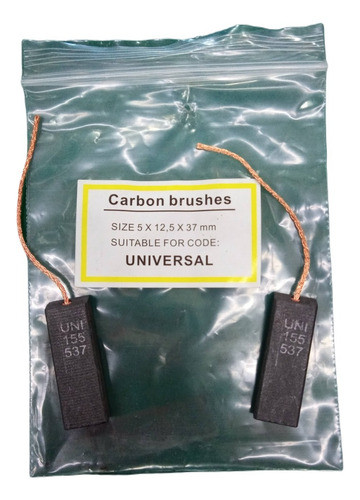 Carbones Italianos Para Lavarropas Aurora 6309 6209 12,5mm 0