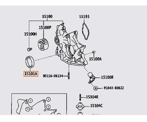 Reten De Distribucion Toyota Corolla Rav4 Diesel 1