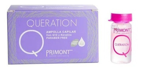 Primont Queration X12 Ampollas Con Keratina Y Q10 X 10ml 0