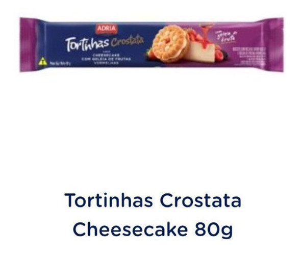 Tortinhas Crostatas Cheesecake Fr. Vermelhas 80gr- Kit C/ 12 0