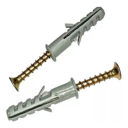Tarugo Con Tope Nº 10 + Tornillo Fix 6 X 60 X100 Unidades 1
