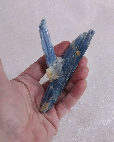 Cianita Azul Com Quartzo Hialino / Espada Arcanjo Miguel 07 1