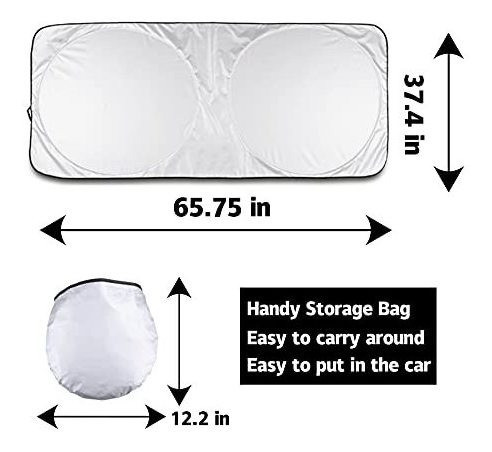 Parasol Para Auto Reflectivo 99% /plegable/ X L : 167 X 95cm 1