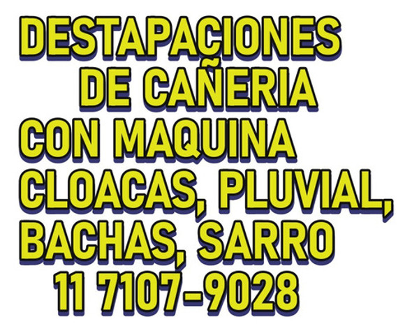 Destapa Cañeria Con Maquina En La Paternal 0 Destapa Cañeria Con Maquina En La Paternal 0