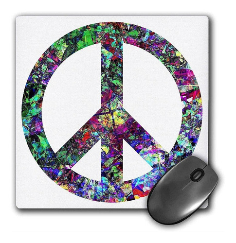 3drose Llc 8 x 8 x 0.25 inches Mouse Pad, Colorido Símbol 0